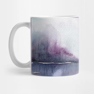 Purple watercolor scenery Mug